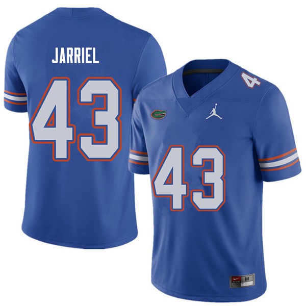 Jordan Brand Men #43 Glenn Jarriel Florida Gators College Football Jerseys Royal